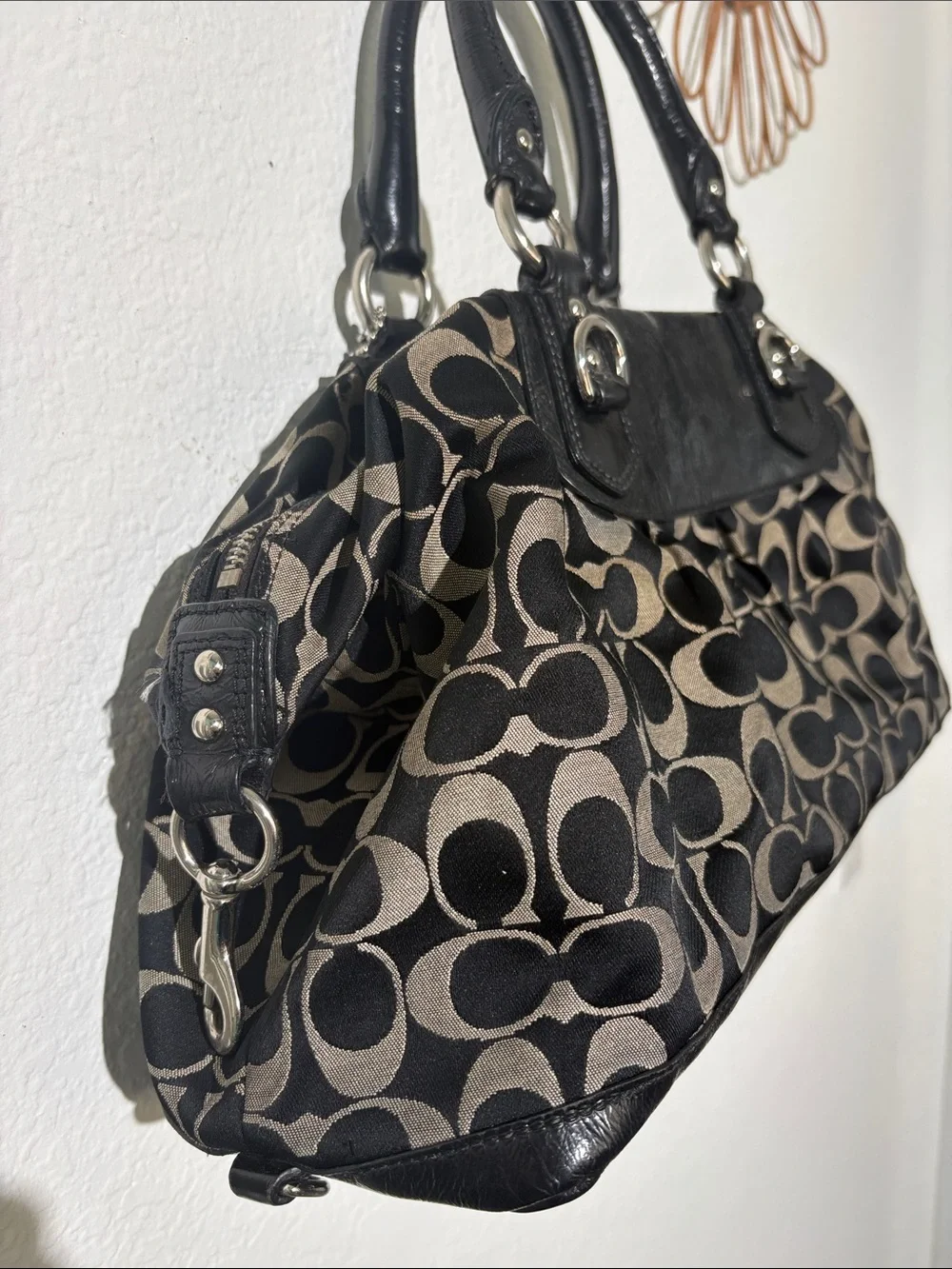 COACH Signature Ashley Satchel Bag